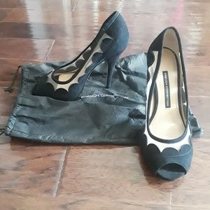 French Connection peep toe heels
